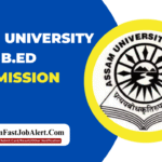 Assam University B.Ed Admission 2025